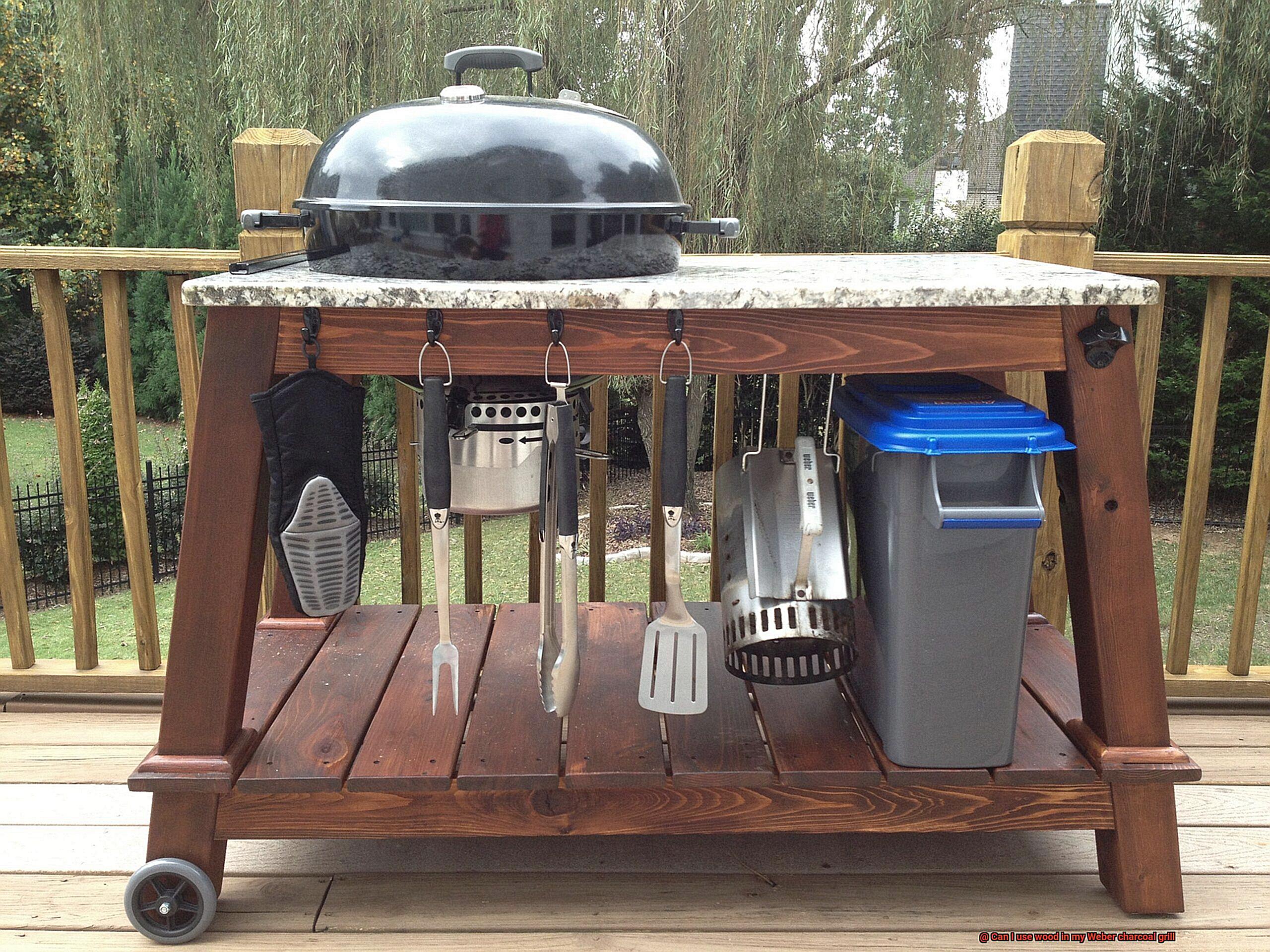 Can I use wood in my Weber charcoal grill-3