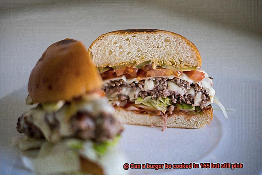 Can a burger be cooked to 165 but still pink-5