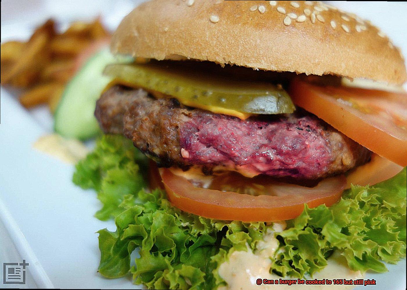 Can a burger be cooked to 165 but still pink-2