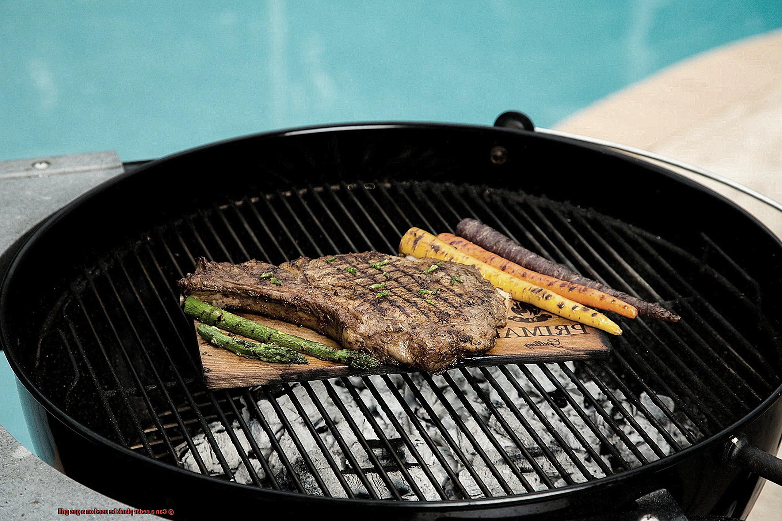 Can a cedar plank be used on a gas grill-5