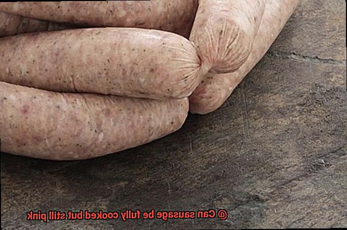 Can sausage be fully cooked but still pink-2