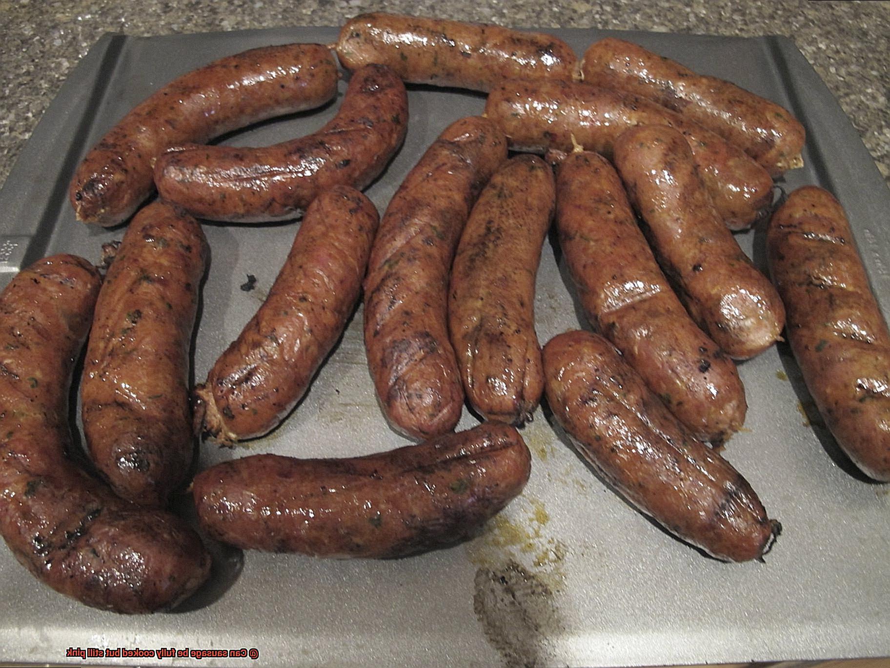 Can sausage be fully cooked but still pink-4