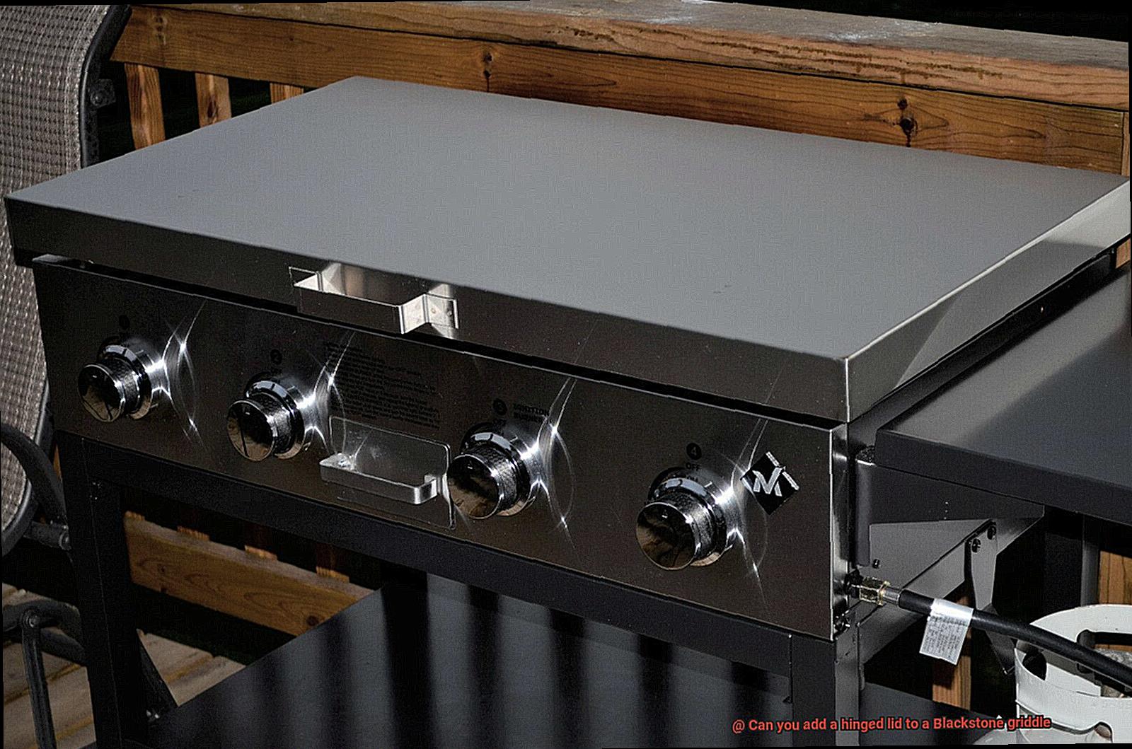 Can you add a hinged lid to a Blackstone griddle? Pastime Bar And Grill