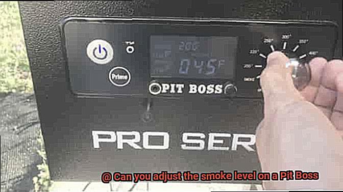 Can you adjust the smoke level on a Pit Boss-2