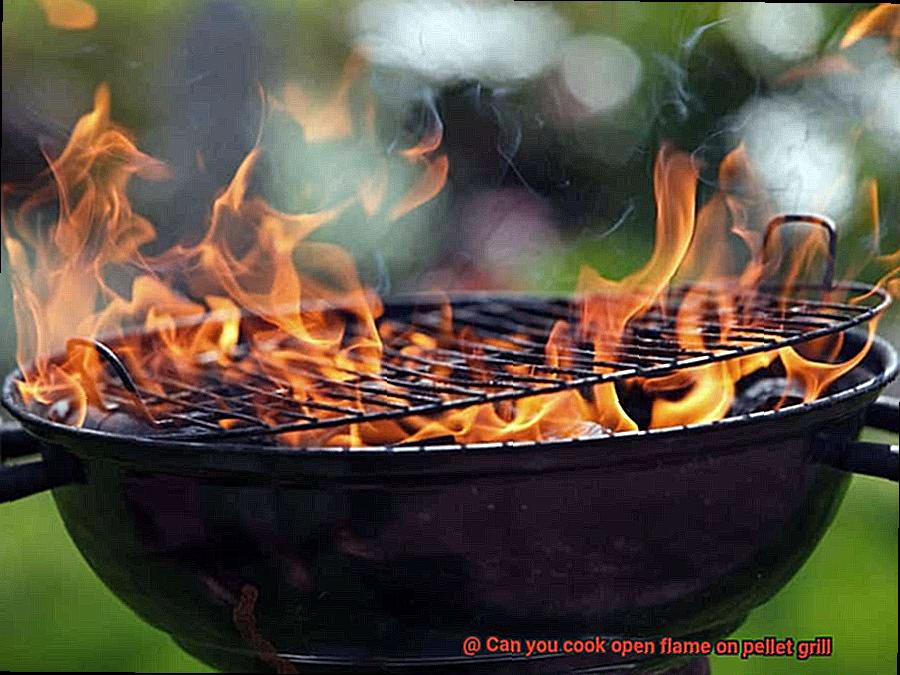 Can you cook open flame on pellet grill-4