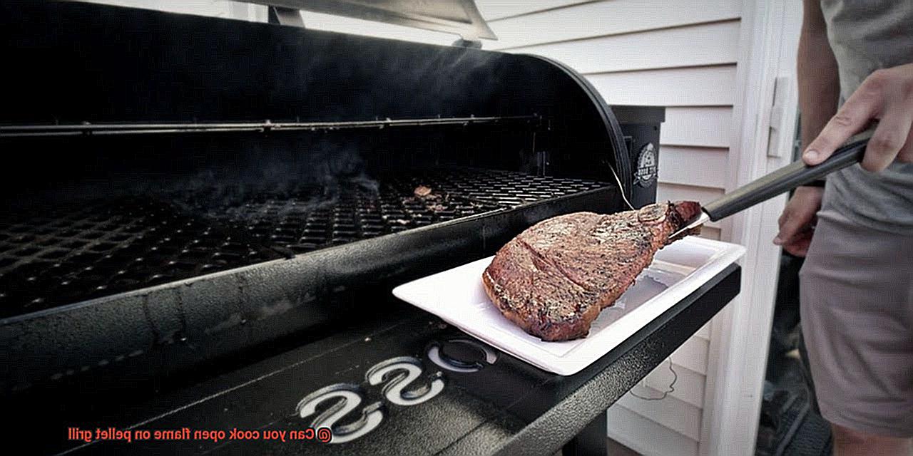 Can you cook open flame on pellet grill-3