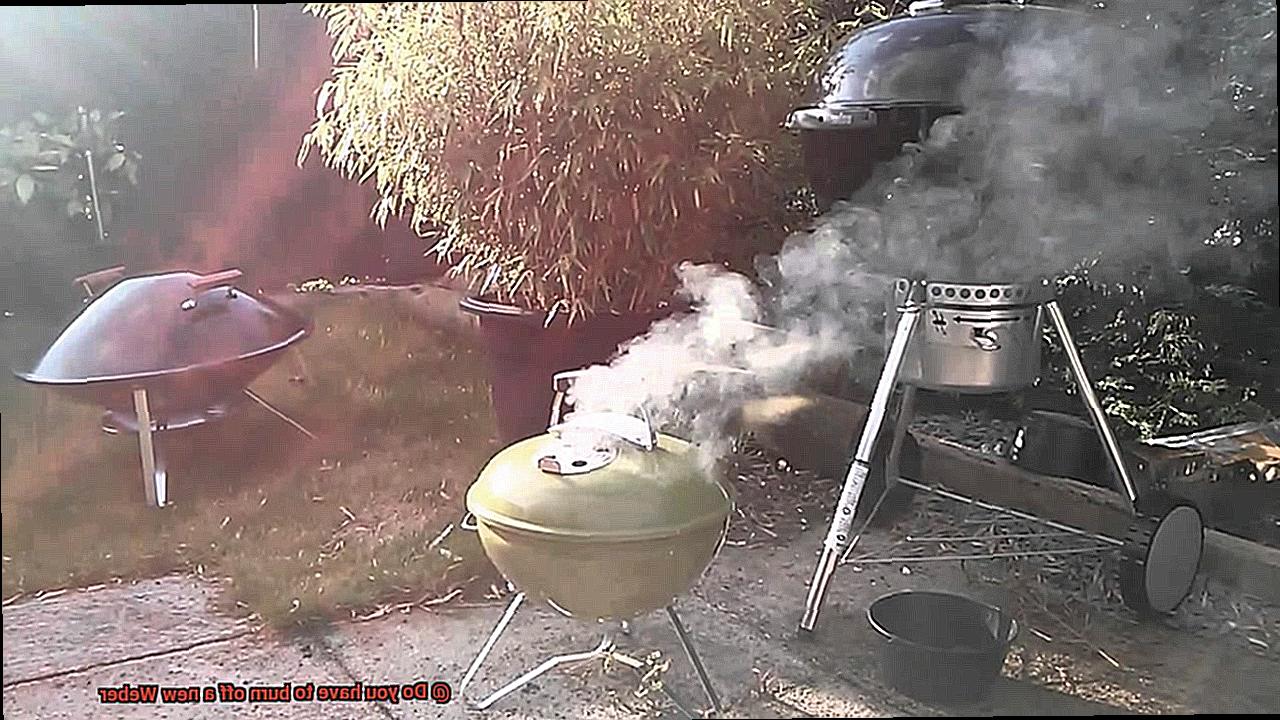 Do you have to burn off a new Weber-3