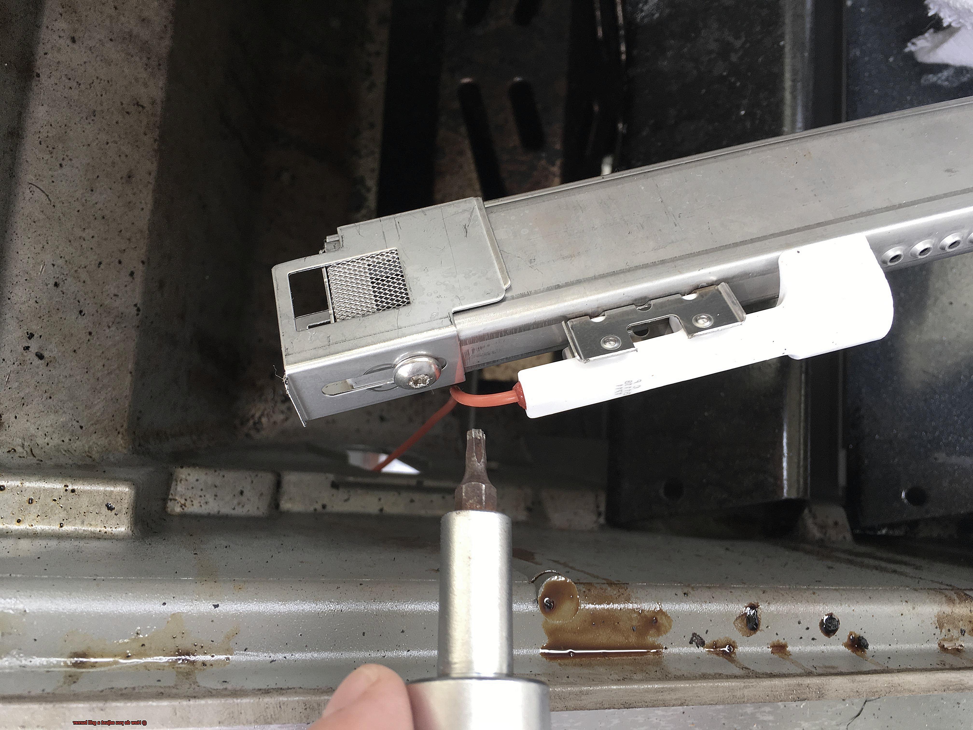 How do you adjust a grill burner-6