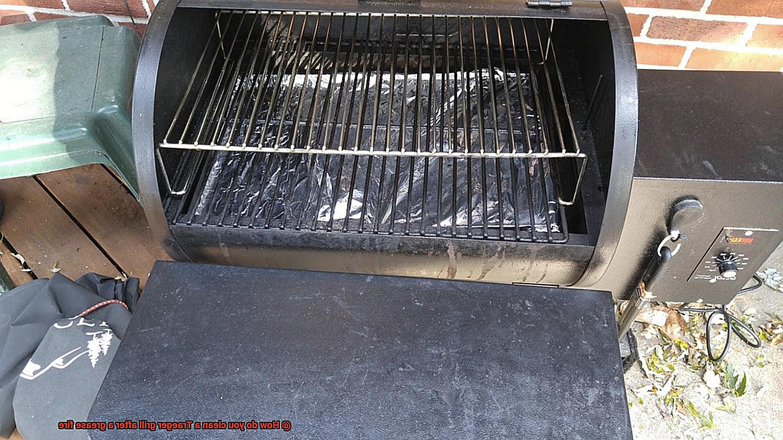 How do you clean a Traeger grill after a grease fire-5