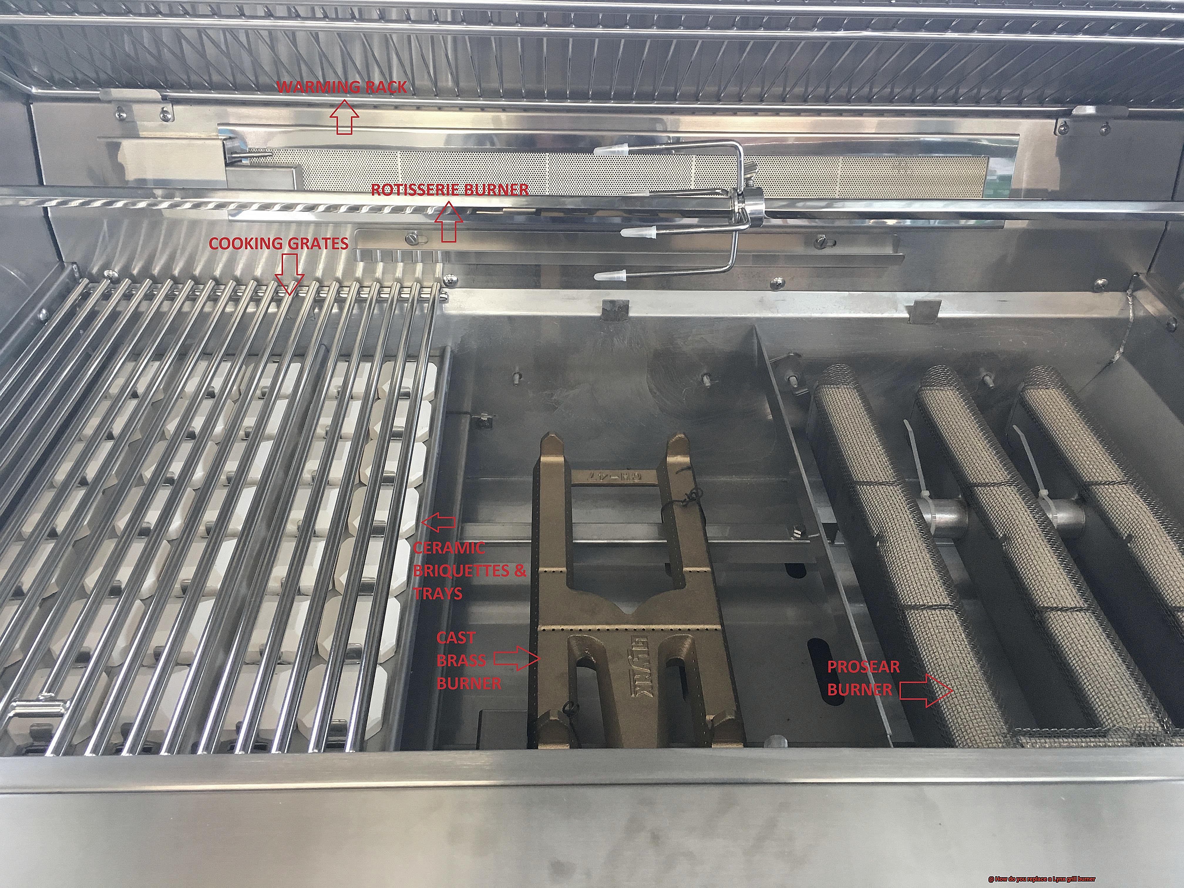 How do you replace a Lynx grill burner-4