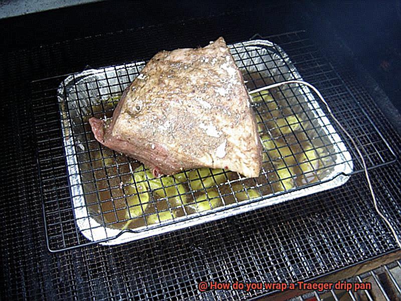 How do you wrap a Traeger drip pan-2