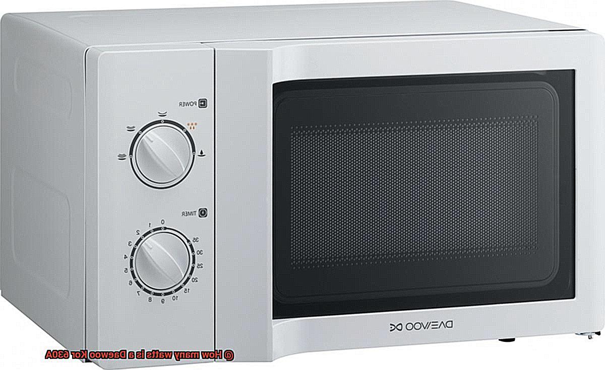 How many watts is a Daewoo Kor 630A-3