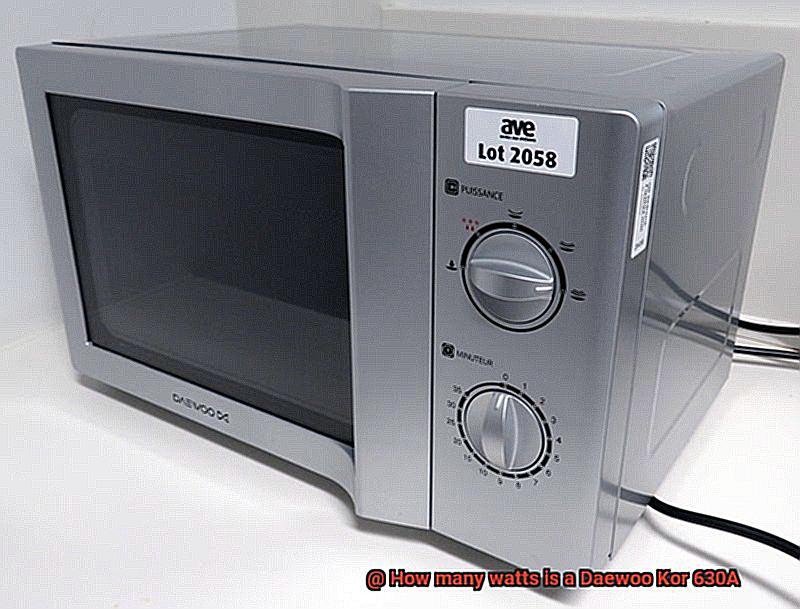 How many watts is a Daewoo Kor 630A-5