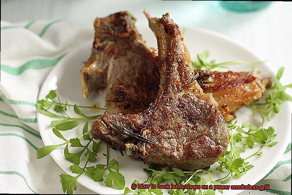 How to cook lamb chops on a power smokeless grill-6