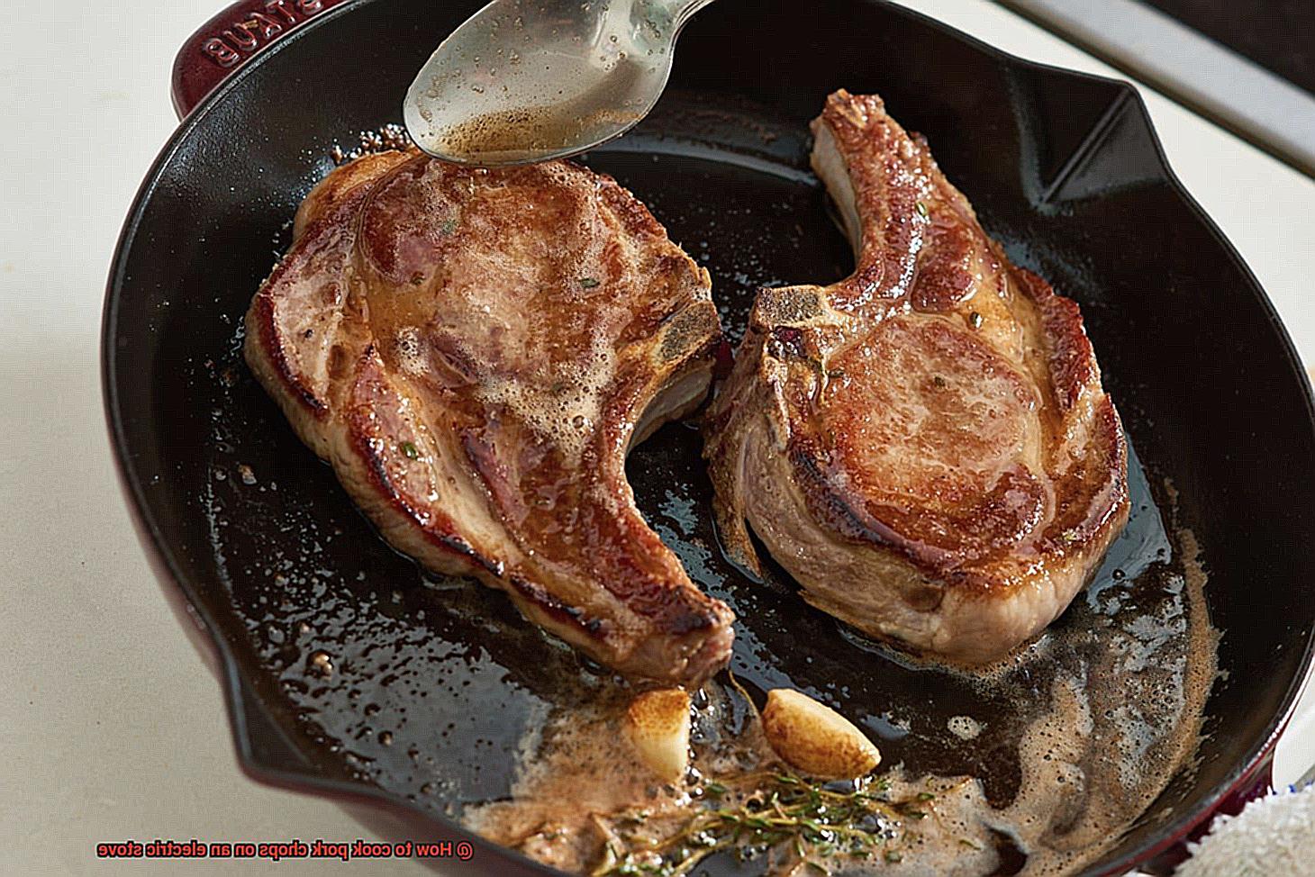 How to cook pork chops on an electric stove-3