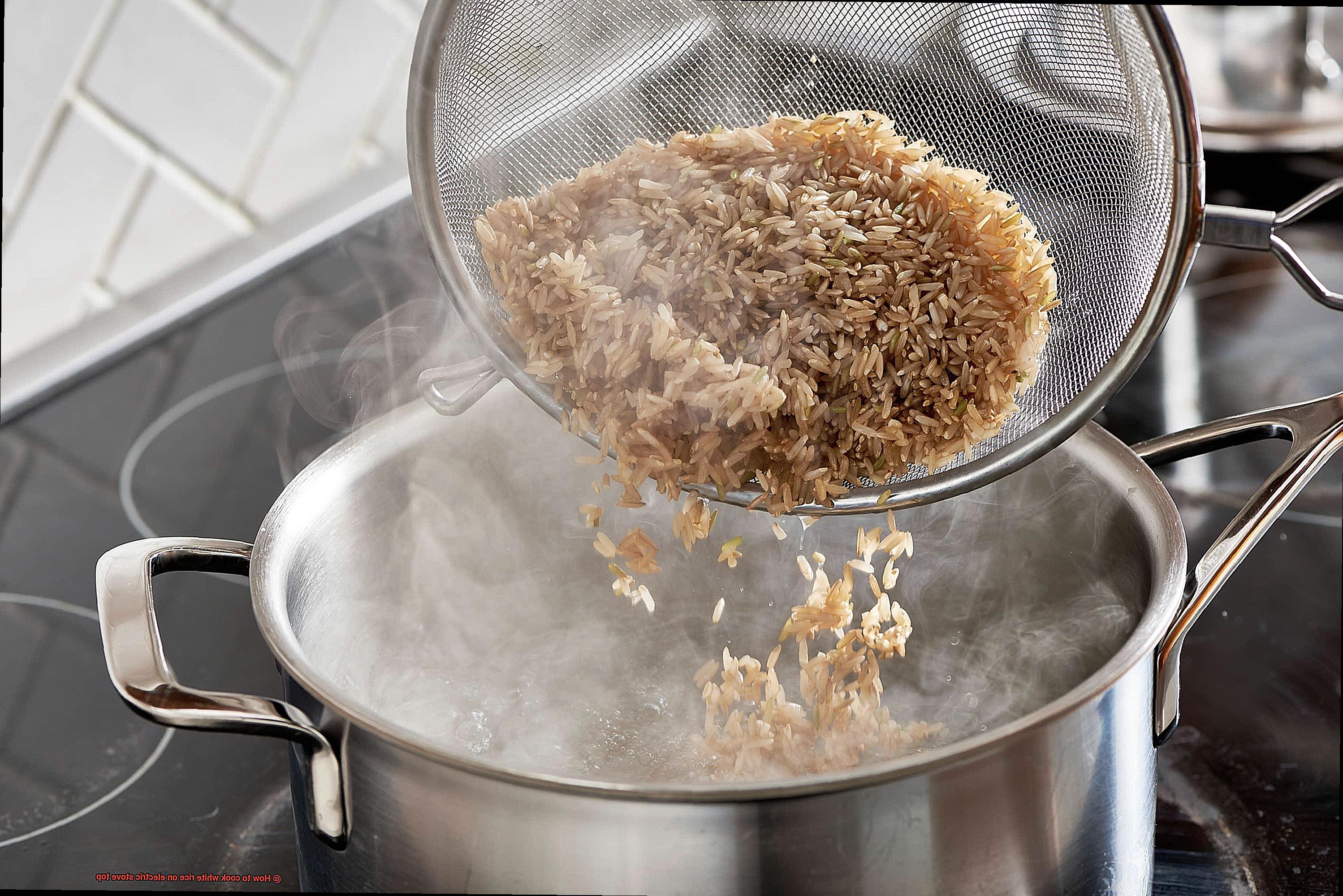 How to cook white rice on electric stove top-4