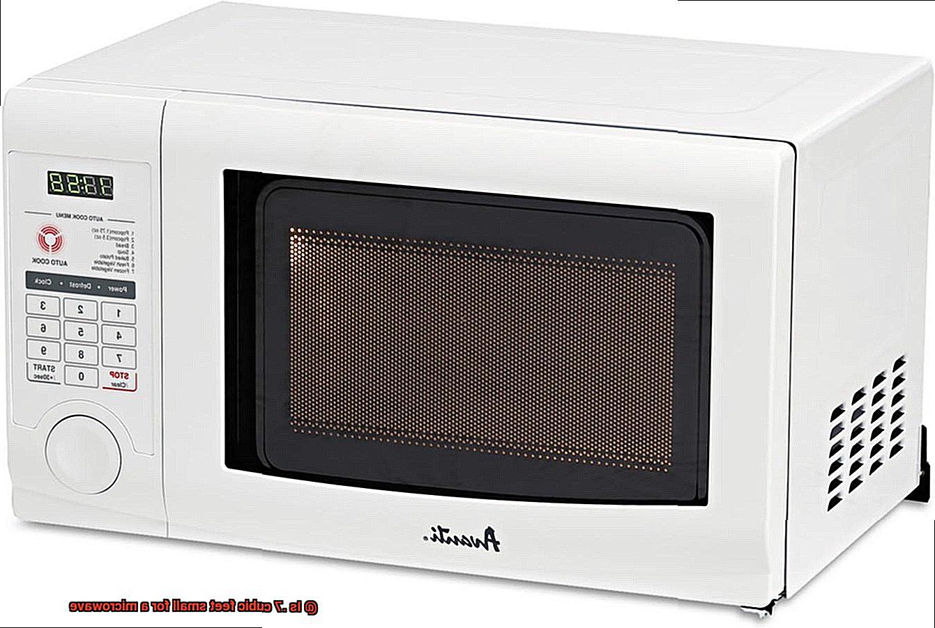 Is .7 cubic feet small for a microwave? Pastime Bar And Grill