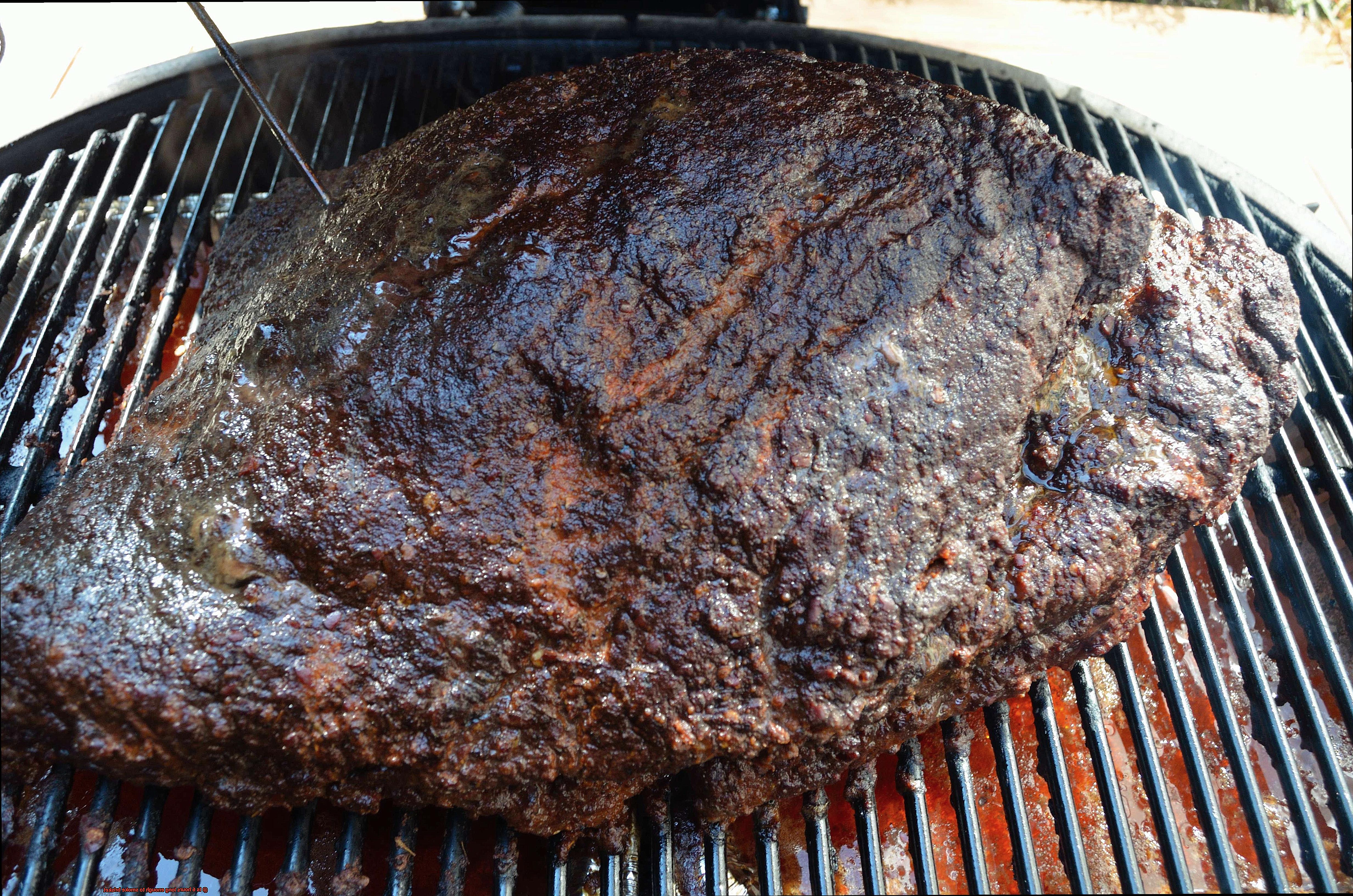 Is 6 hours long enough to smoke brisket-3