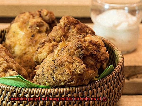 Is an electric skillet good for frying chicken-5
