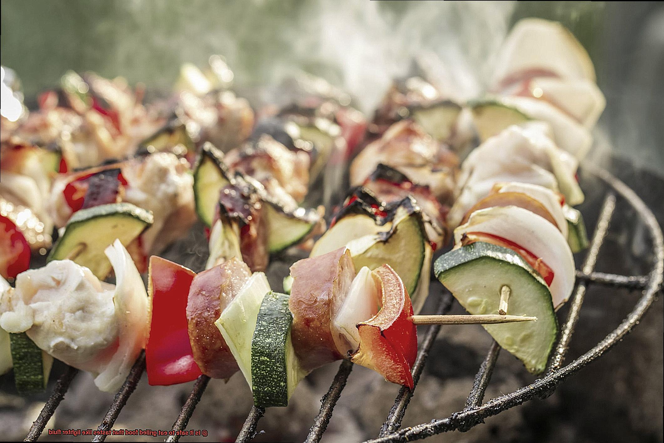 Is it safe to eat grilled food that tastes like lighter fluid-5