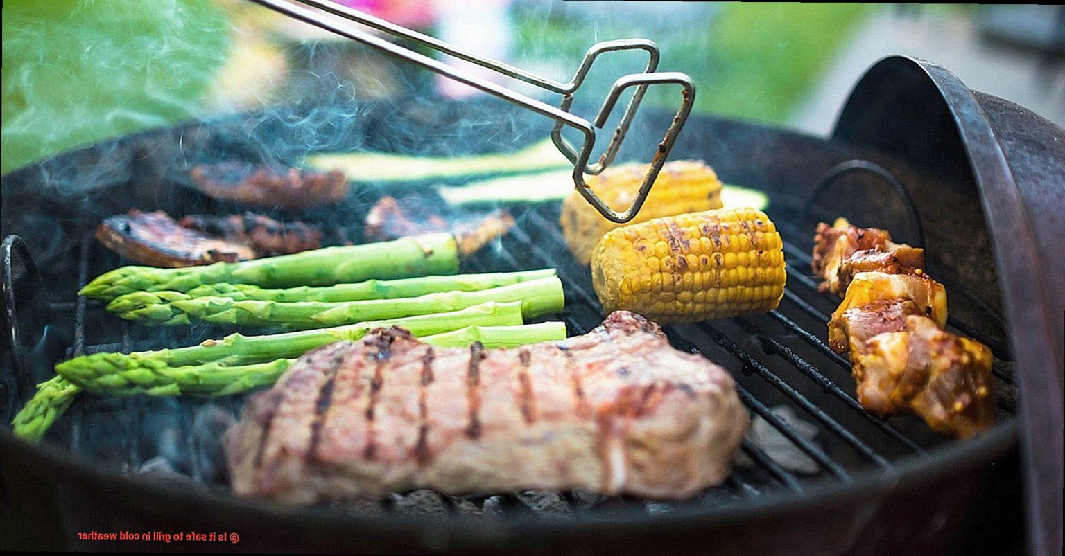 Is it safe to grill in cold weather? Pastime Bar And Grill