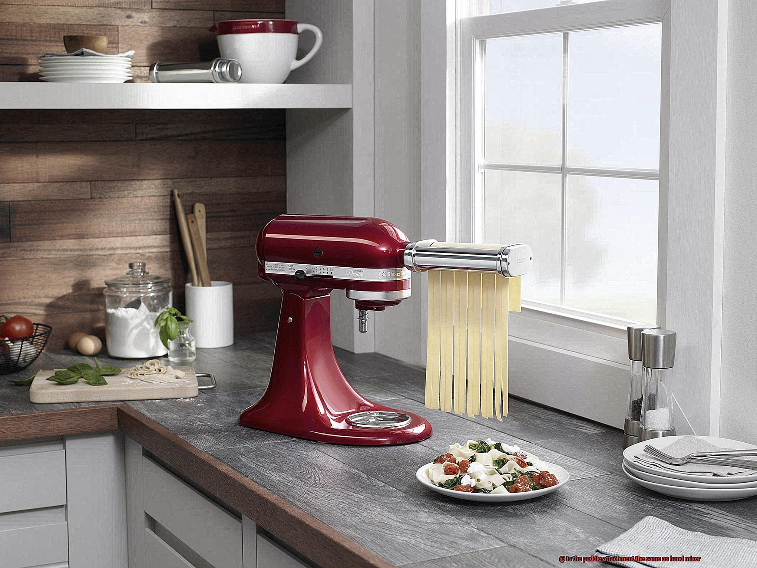 Is the paddle attachment the same as hand mixer-2