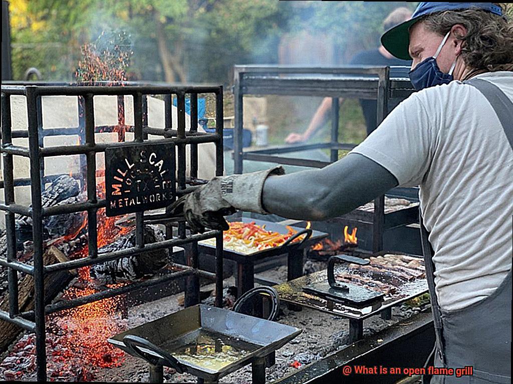What is an open flame grill-4