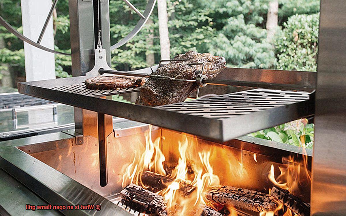 What is an open flame grill? Pastime Bar And Grill