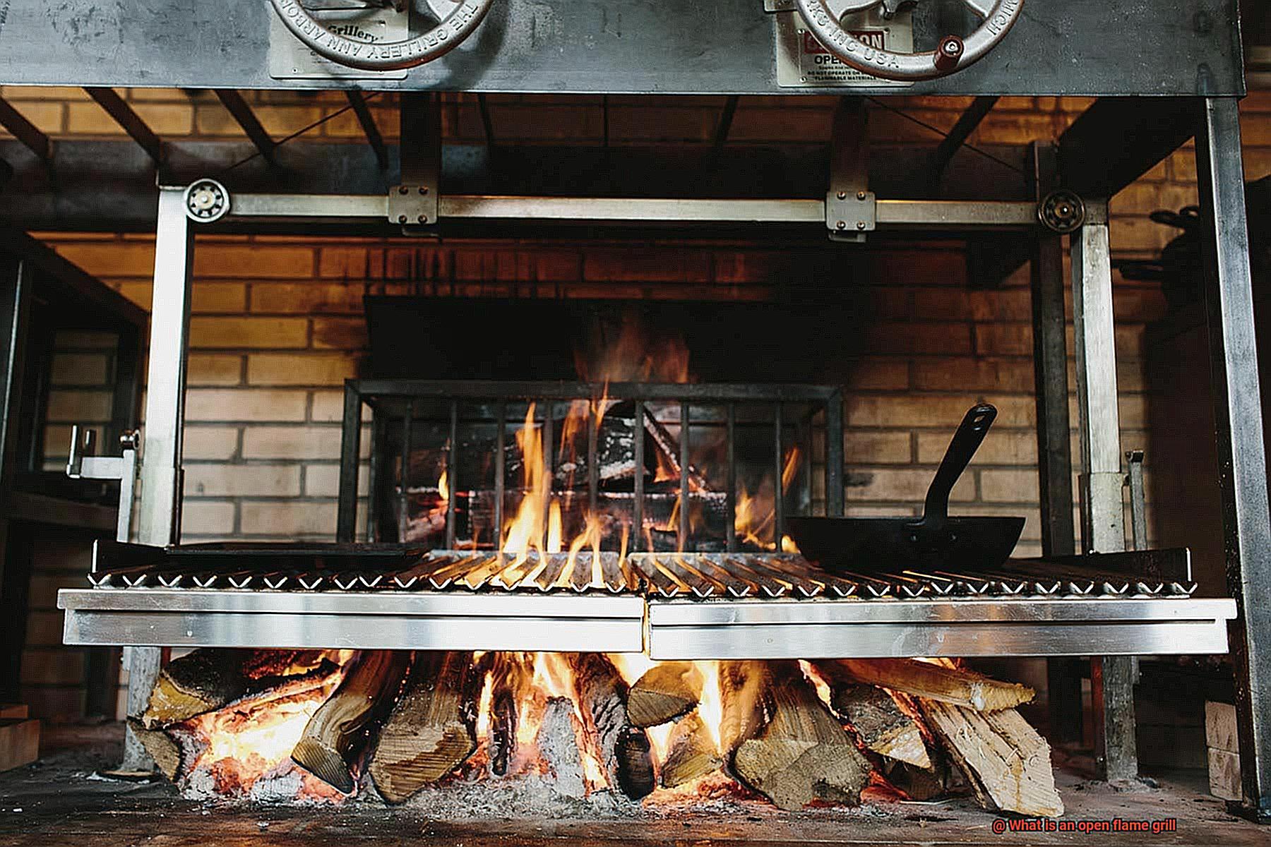 What is an open flame grill-11