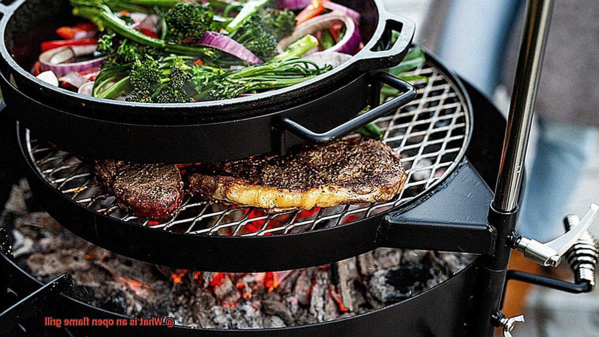 What is an open flame grill-10