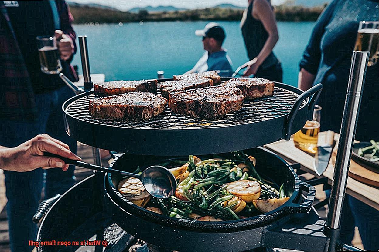 What is an open flame grill-7