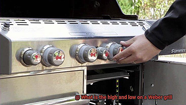 What is the high and low on a Weber grill-2
