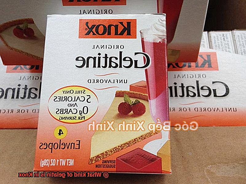 What kind of gelatin is in Knox-3