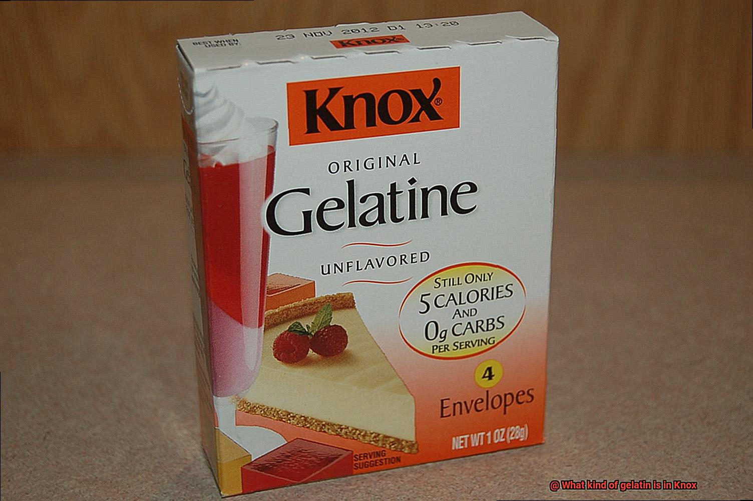 What kind of gelatin is in Knox-4