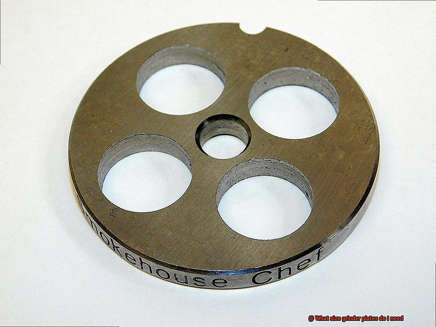 What size grinder plates do I need? Pastime Bar And Grill