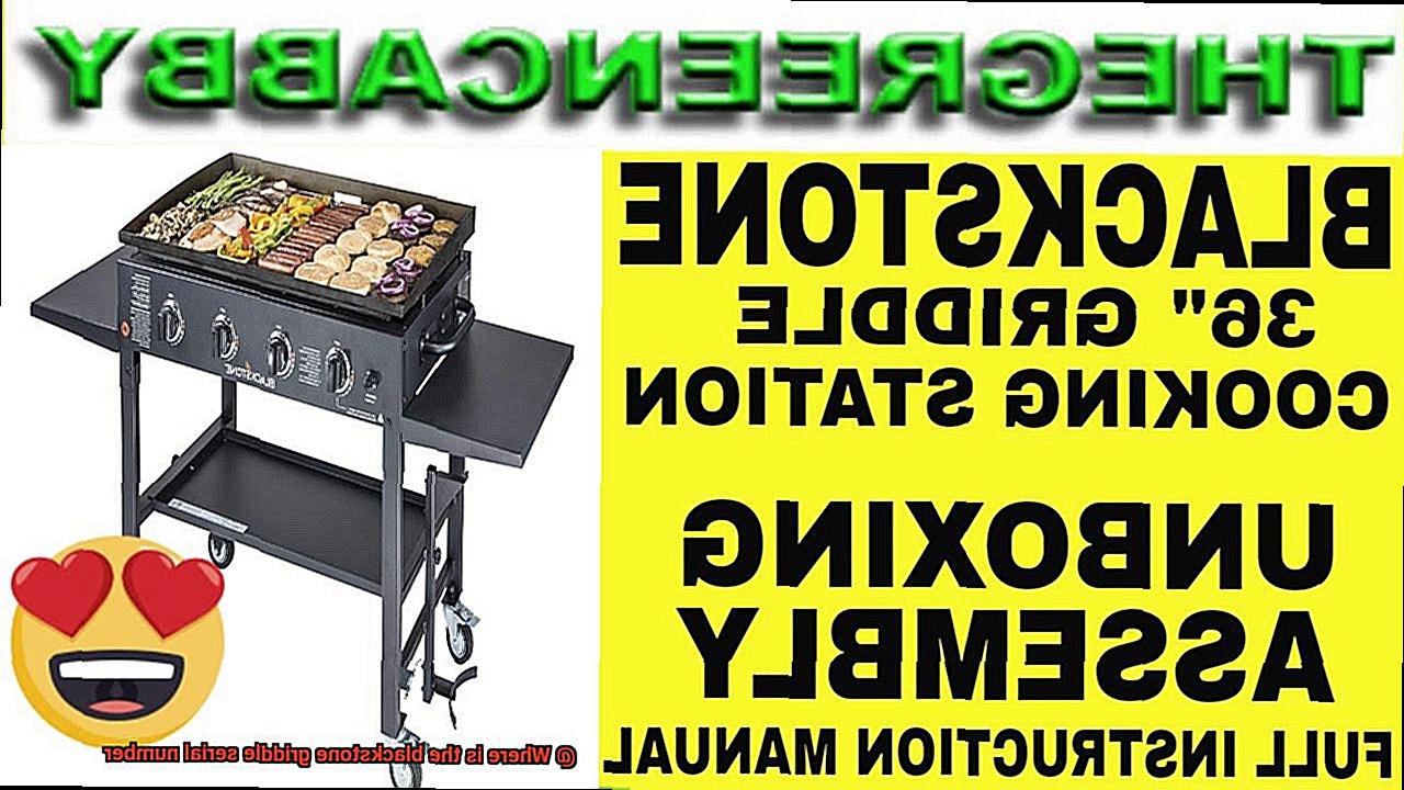 Where is the blackstone griddle serial number-2