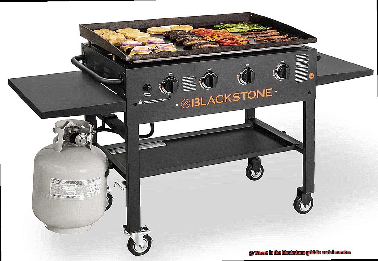 Where is the blackstone griddle serial number? Pastime Bar And Grill