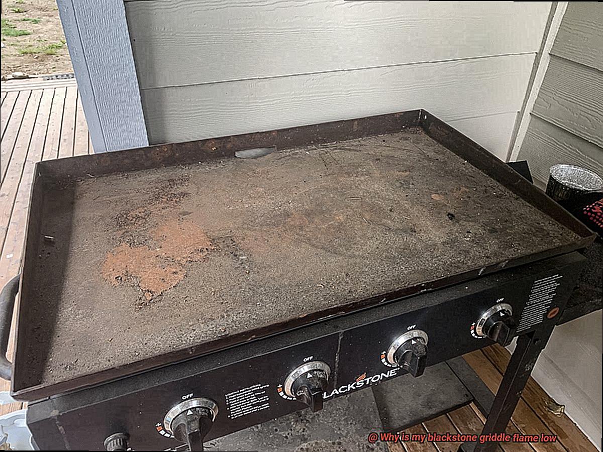 Why is my blackstone griddle flame low-2