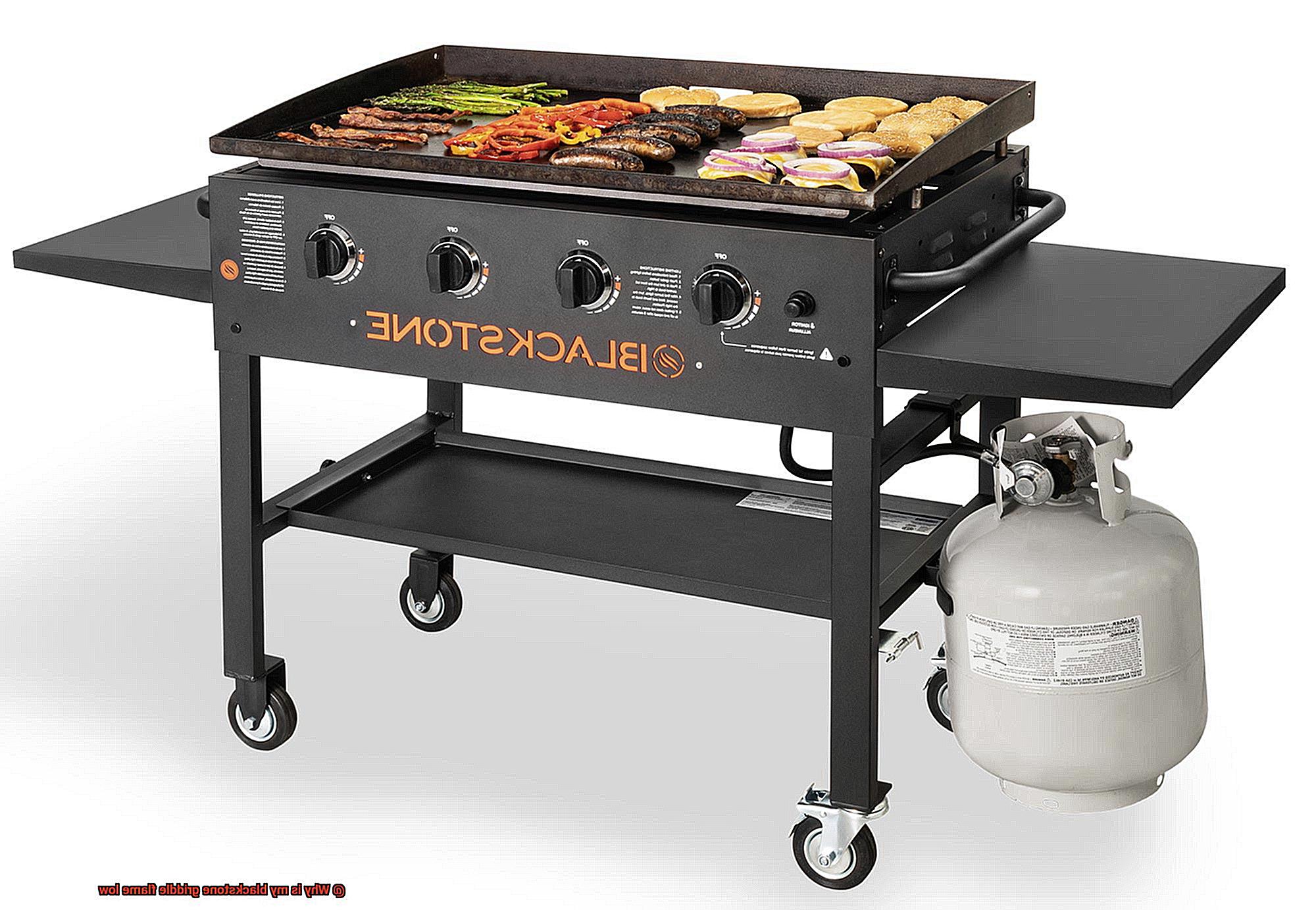 Why is my blackstone griddle flame low-3