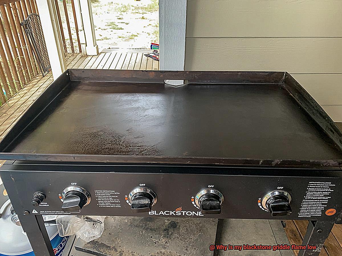 Why is my blackstone griddle flame low? Pastime Bar And Grill