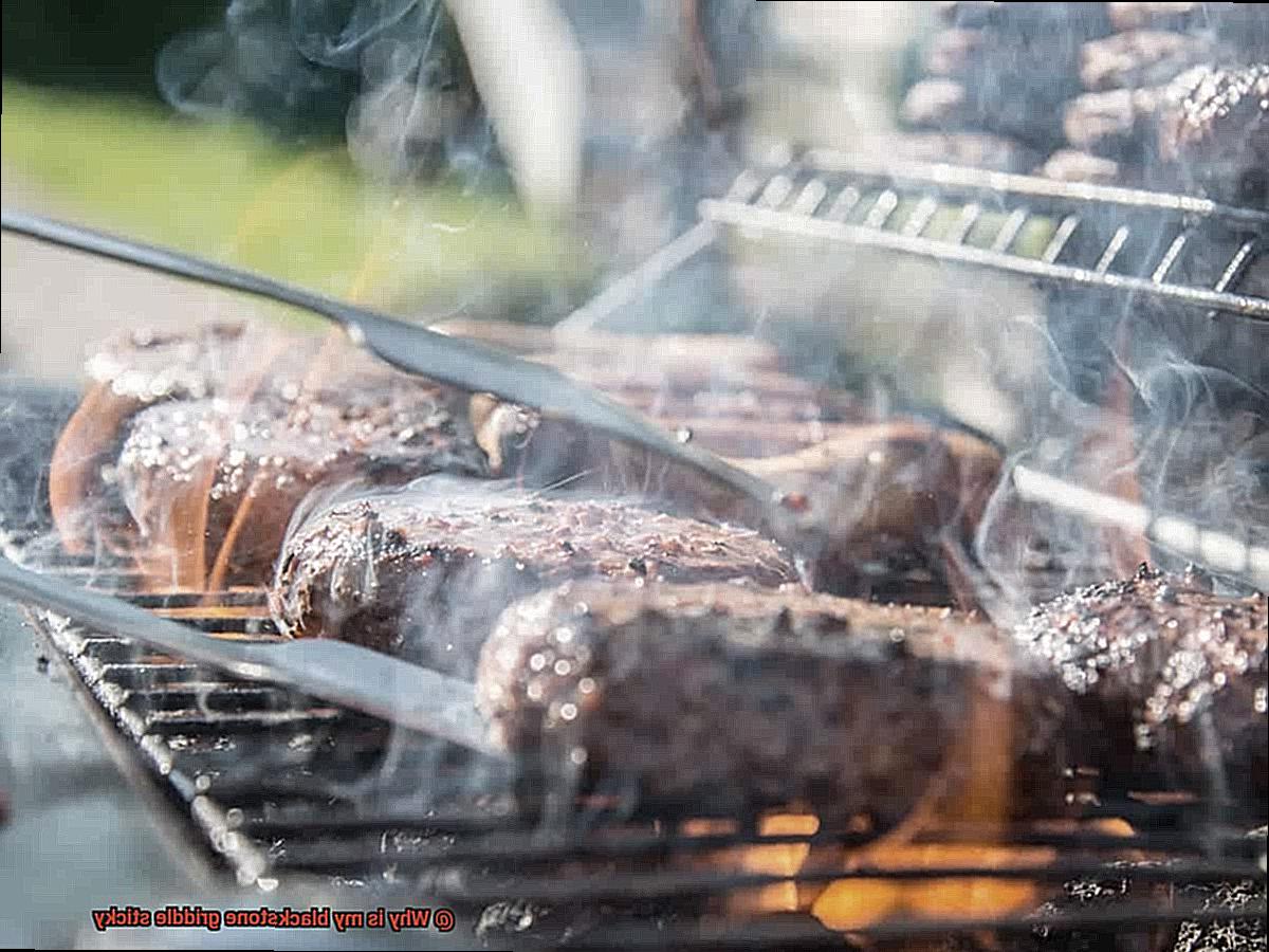 Why is my blackstone griddle sticky-4