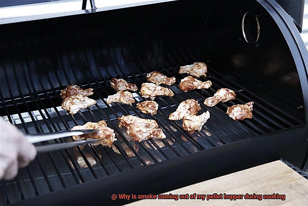 Why is smoke coming out of my pellet hopper during cooking-3