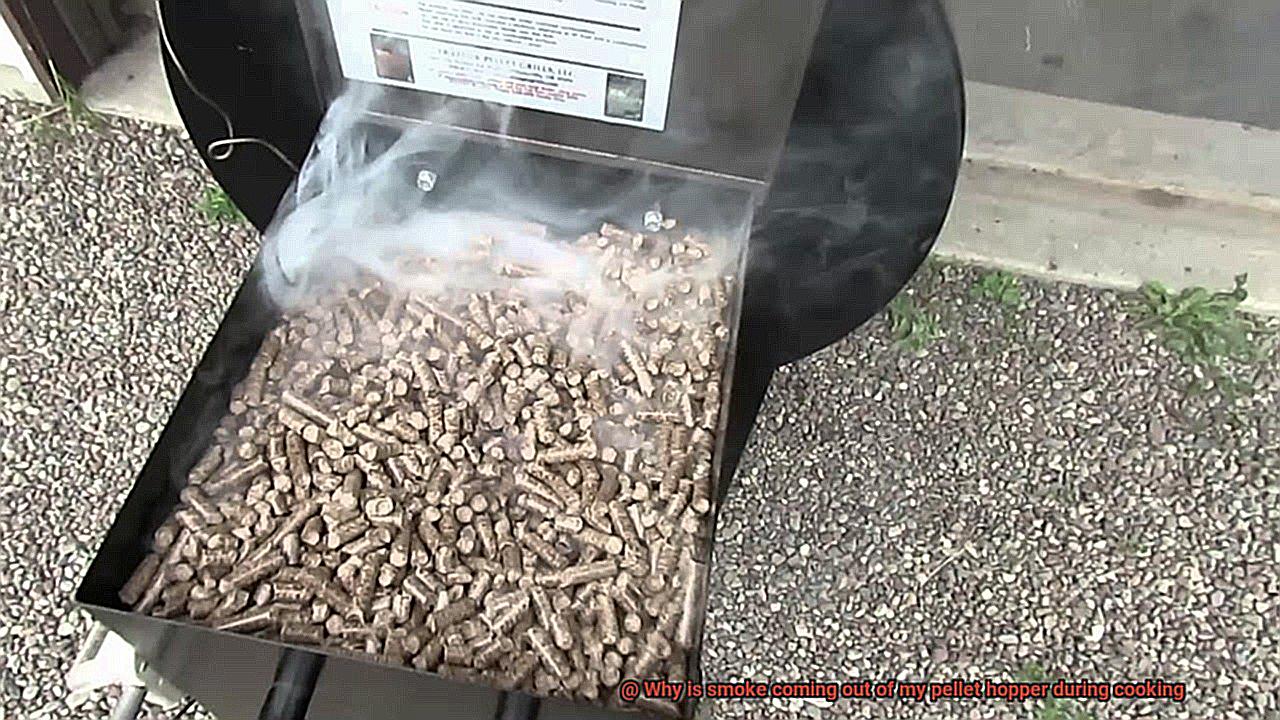 Why is smoke coming out of my pellet hopper during cooking-2