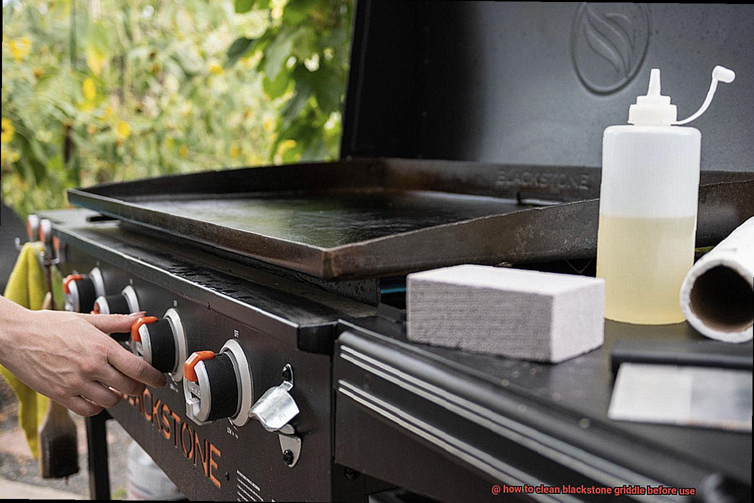 how to clean blackstone griddle before use-6