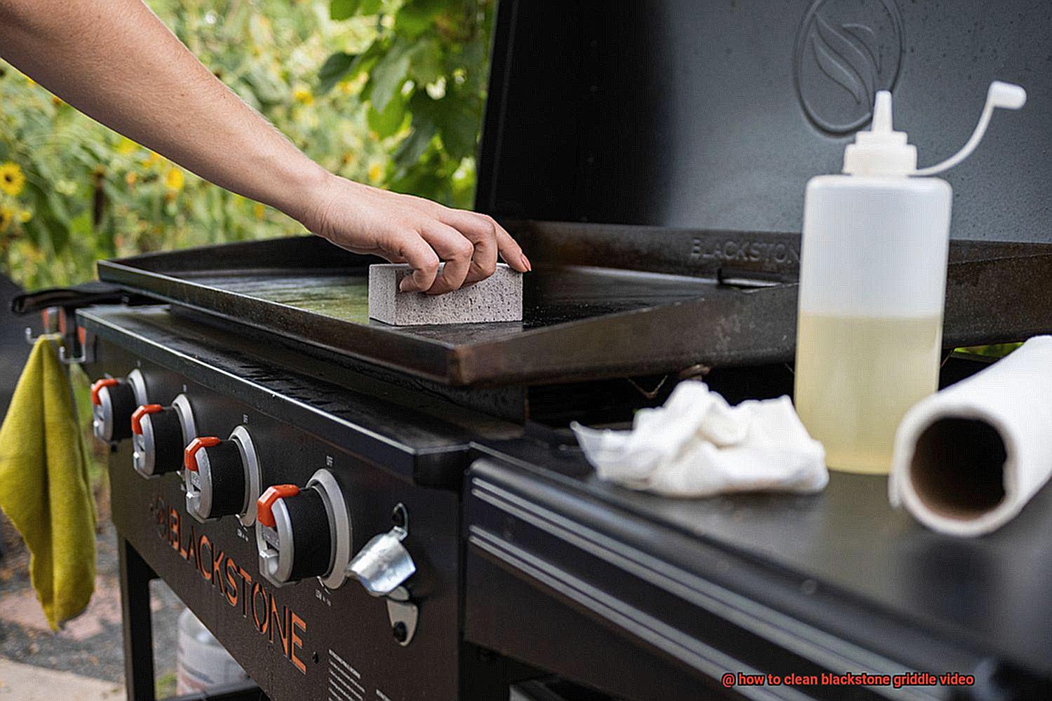 how to clean blackstone griddle video-8