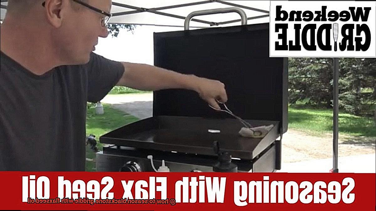 how to season blackstone griddle with flaxseed oil-5
