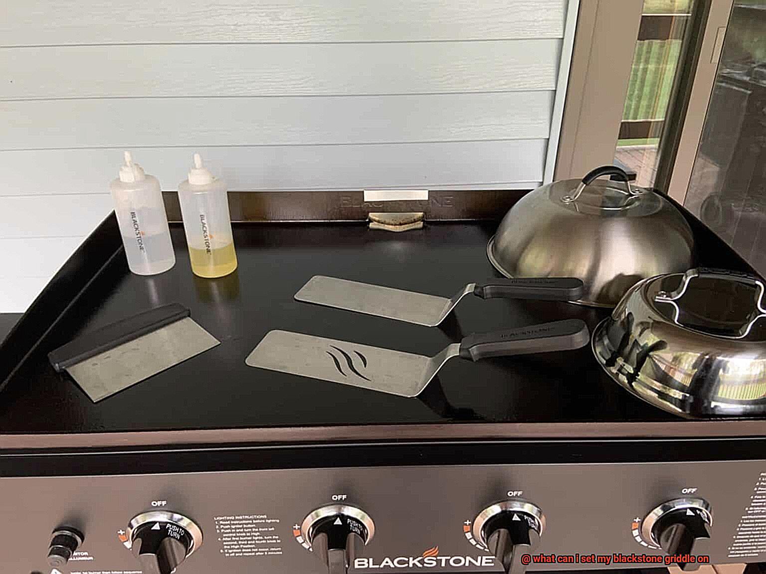 what can i set my blackstone griddle on? Pastime Bar And Grill