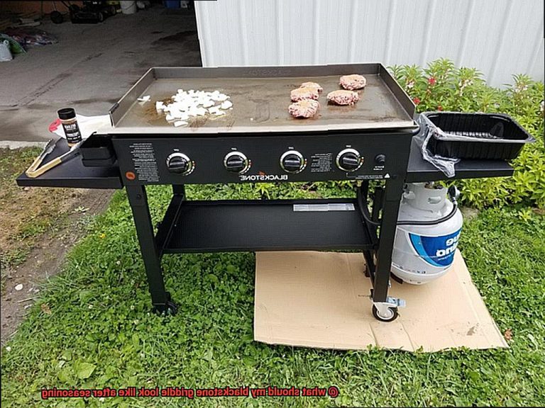 what should my blackstone griddle look like after seasoning? Pastime