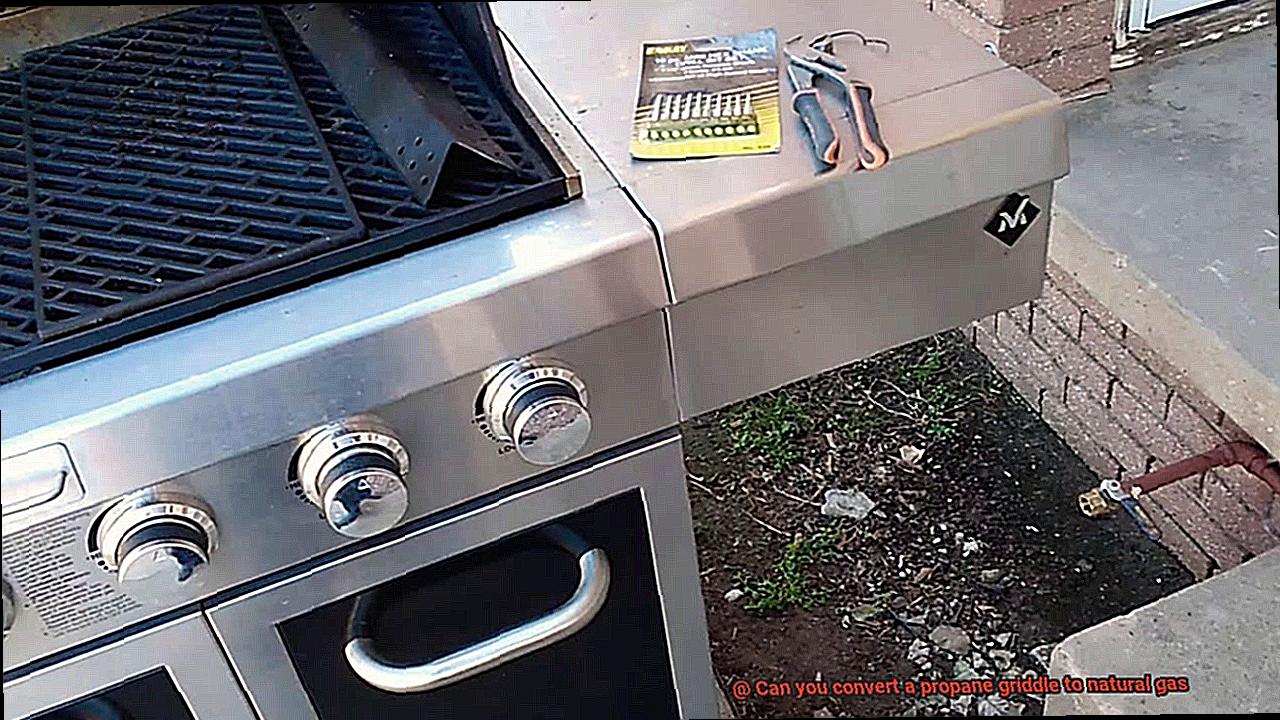Can you convert a propane griddle to natural gas? Pastime Bar And Grill