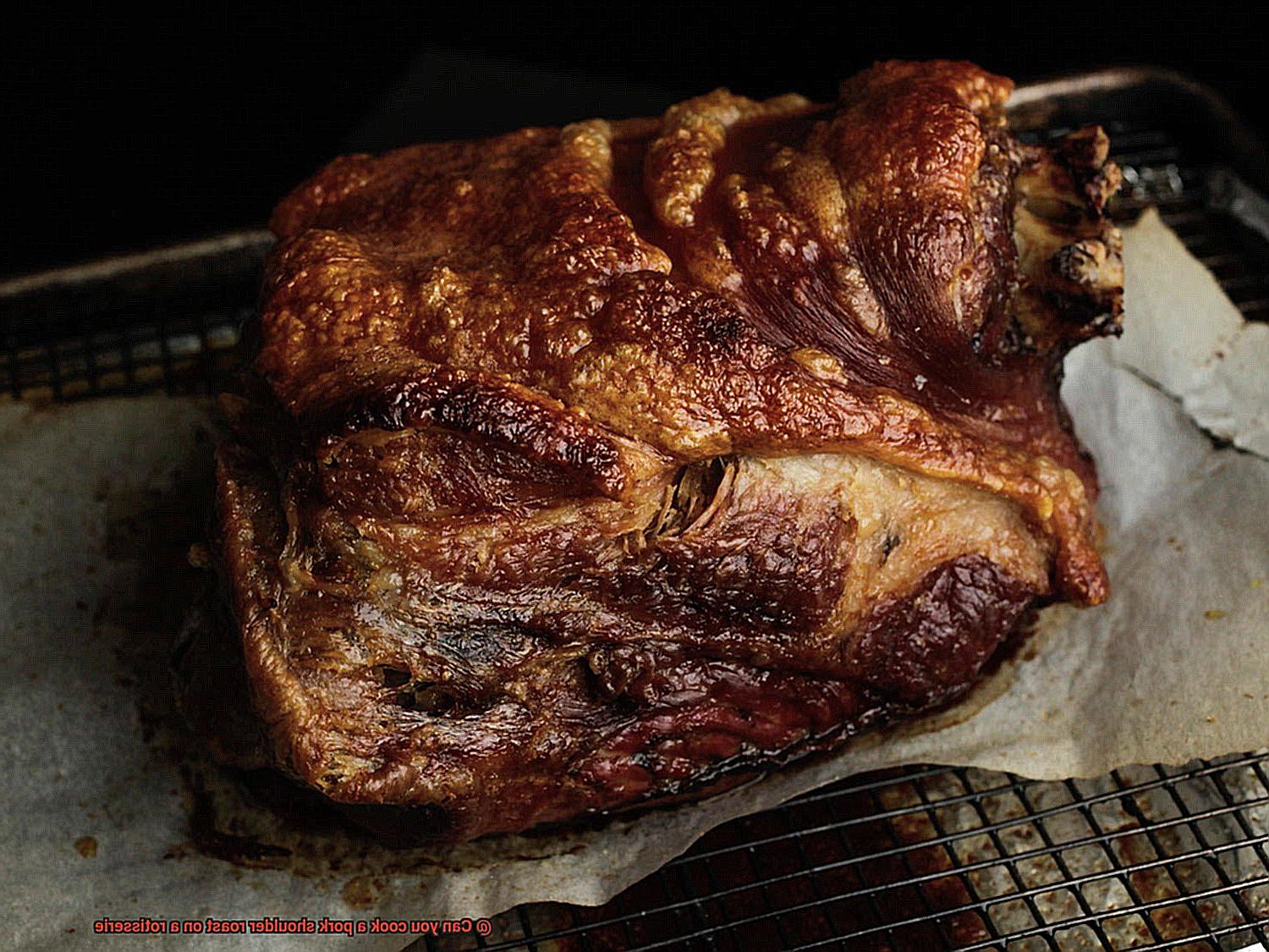 Can you cook a pork shoulder roast on a rotisserie? Pastime Bar And Grill